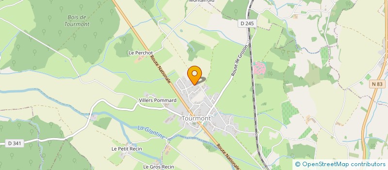 localisation de l'entreprise BAYLUNAP  TOURMONT