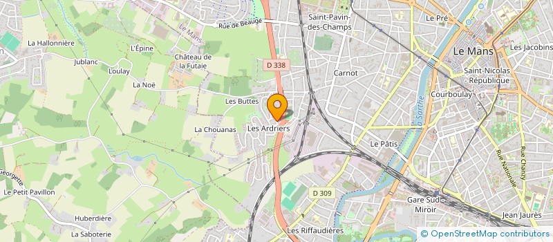 localisation de l'entreprise BAYM  -  BEN ALORS YA UN MOUVEMENT  LE MANS