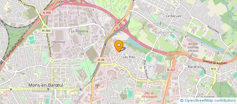 localisation de l'entreprise BAYNA  VILLENEUVE D ASCQ