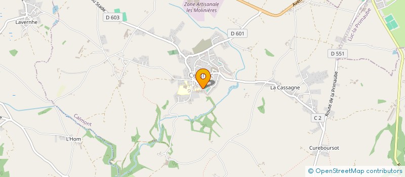 localisation de l'entreprise BAYOL GERARD ET HUGUETTE  CALMONT