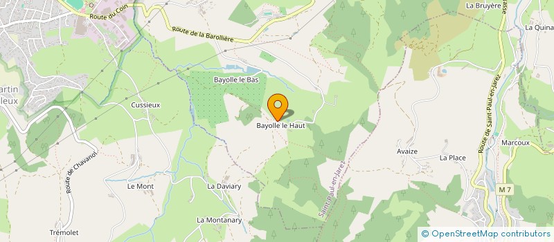 localisation de l'entreprise BAYOLLE LE HAUT  SAINT-PAUL-EN-JAREZ