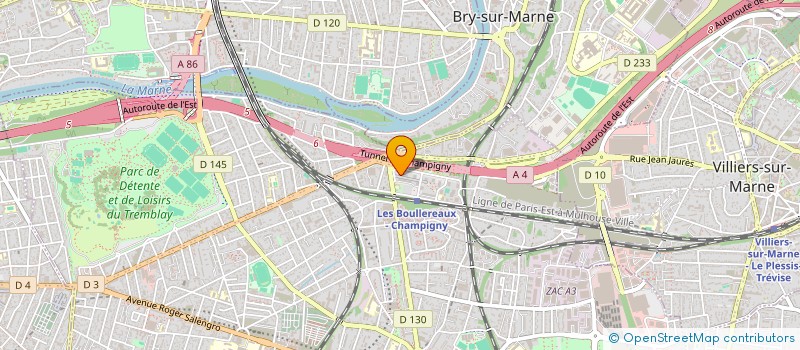 localisation de l'entreprise BAYON à CHAMPIGNY-SUR-MARNE