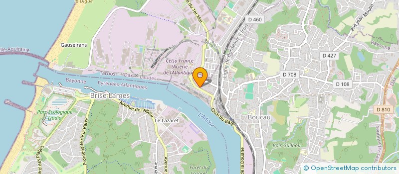 localisation de l'entreprise BAYONNAISE DE MANUTENTION PORTUAIRE  BOUCAU