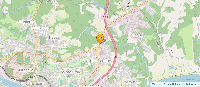 localisation de l'entreprise BAYONNE AUTO SPORT à BAYONNE