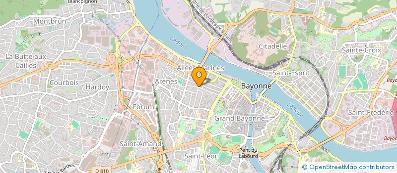 localisation de l'entreprise BAYONNE BILLARD CLUB à BAYONNE