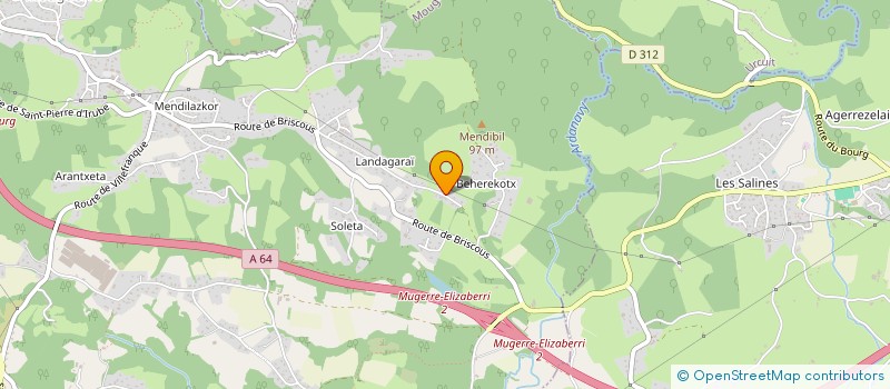 localisation de l'entreprise BAYONNE MAUBEC  MOUGUERRE