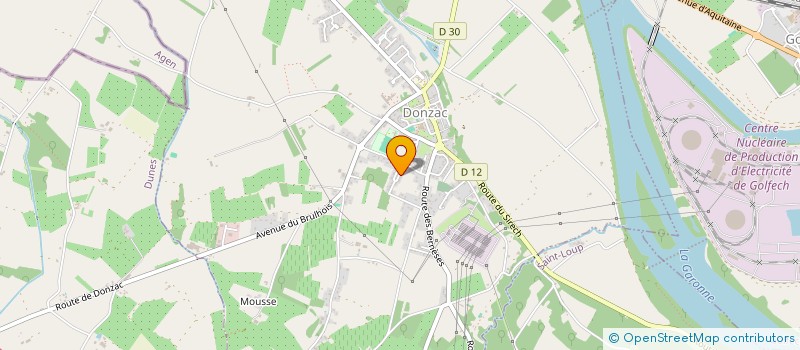 localisation de l'entreprise BAYOU GARONNE  DONZAC