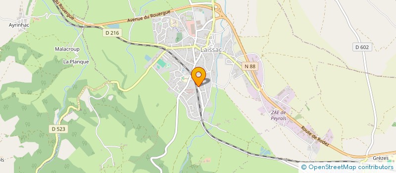 localisation de l'entreprise BAYRIC  LAISSAC-SEVERAC L'EGLISE