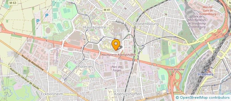 localisation de l'entreprise BAZ à STRASBOURG