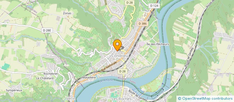 localisation de l'entreprise BAZ'ART DECO  CONDRIEU