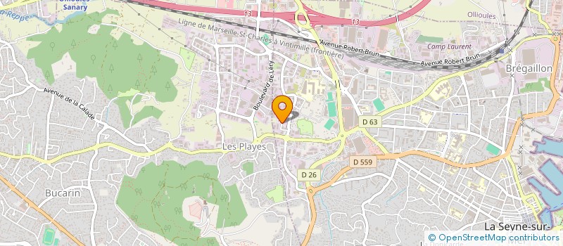 localisation de l'entreprise BAZ CARRELAGE  LA SEYNE-SUR-MER