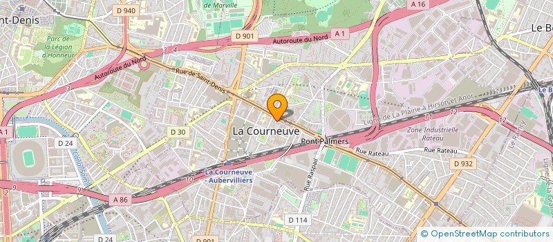 localisation de l'entreprise BAZ LA COURNEUVE à LA COURNEUVE