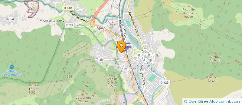 localisation de l'entreprise BAZ REAL ESTATE à TARASCON-SUR-ARIEGE