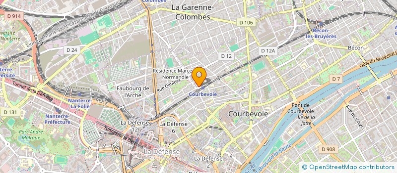 localisation de l'entreprise BAZ-STYLE à COURBEVOIE