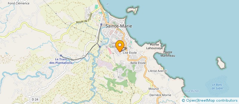 localisation de l'entreprise BAZABAS FRERES à SAINTE-MARIE