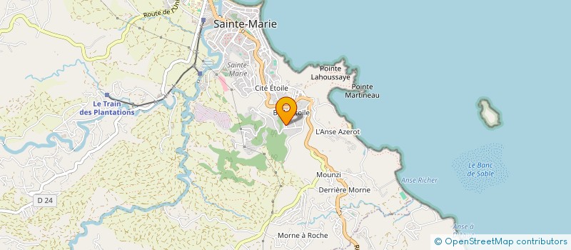 localisation de l'entreprise BAZABAS LOCATION & REMORQUAGE à SAINTE-MARIE