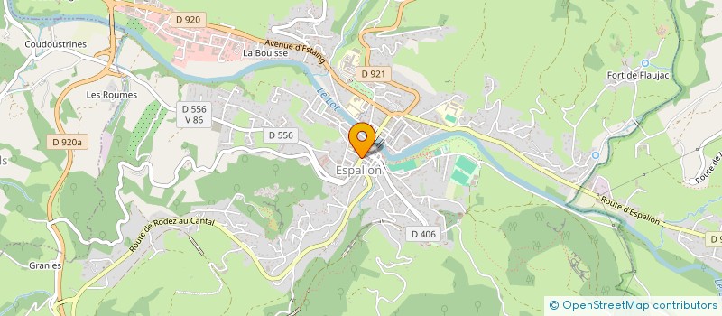 localisation de l'entreprise BAZAC  ESPALION