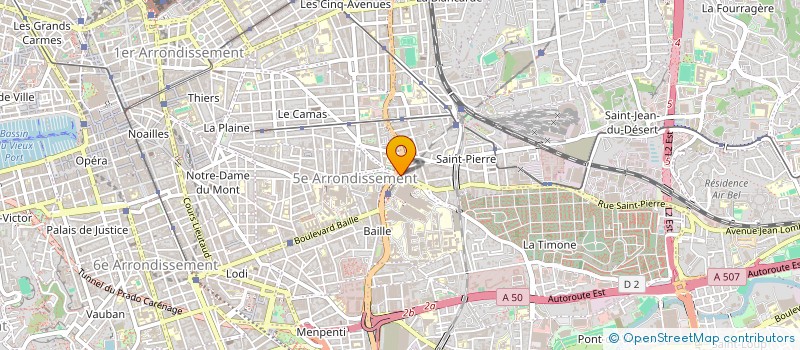 localisation de l'entreprise BAZAK COMMUNICATION à MARSEILLE