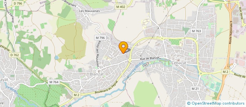 localisation de l'entreprise BAZALTE à BLANZAT