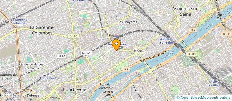 localisation de l'entreprise BAZAR 2002 à COURBEVOIE