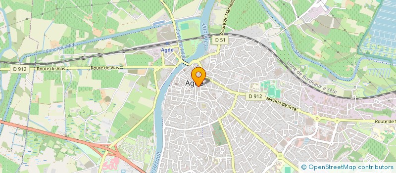 localisation de l'entreprise BAZAR 34  AGDE