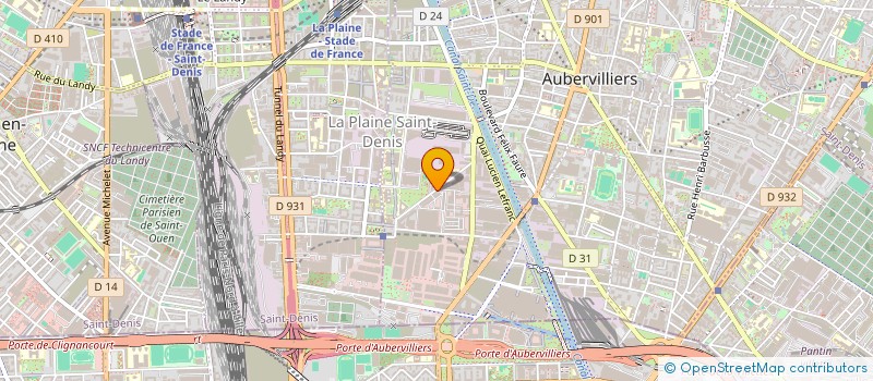 localisation de l'entreprise BAZAR 888  AUBERVILLIERS