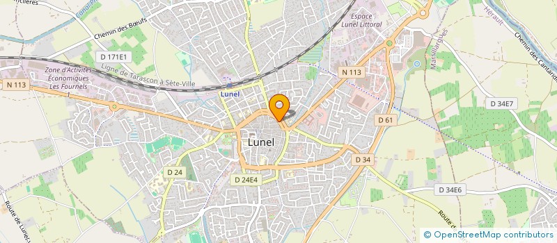 localisation de l'entreprise BAZAR BIN-EL-OUIDANE  LUNEL