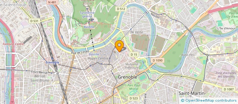 localisation de l'entreprise BAZAR DAUPHINOIS  GRENOBLE