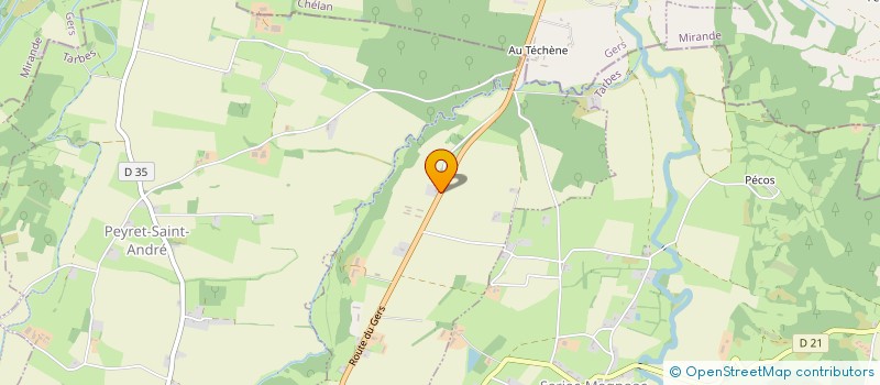 localisation de l'entreprise BAZAR DE FAMILLE  CASTELNAU-MAGNOAC