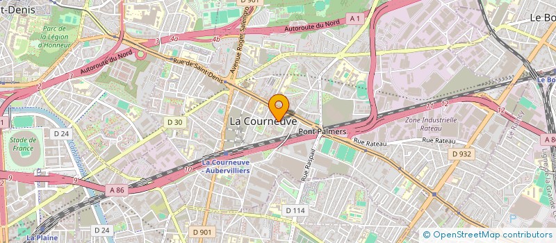 localisation de l'entreprise BAZAR DE LA MAIRIE à LA COURNEUVE