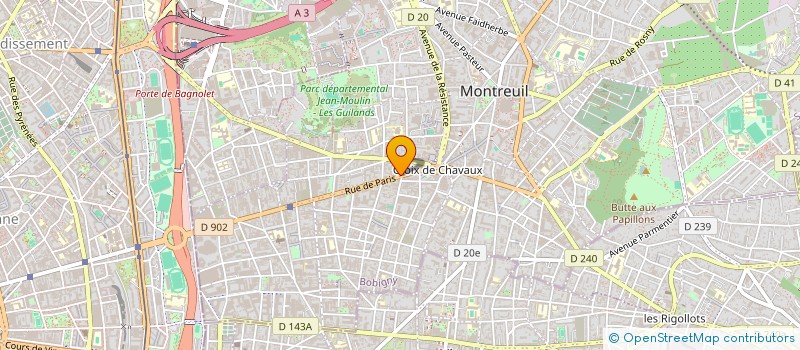 localisation de l'entreprise BAZAR DE PARIS à MONTREUIL