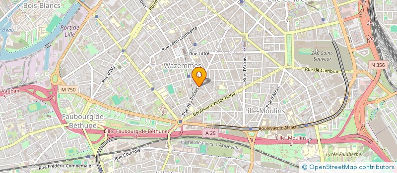 localisation de l'entreprise BAZAR DES POSTES à LILLE