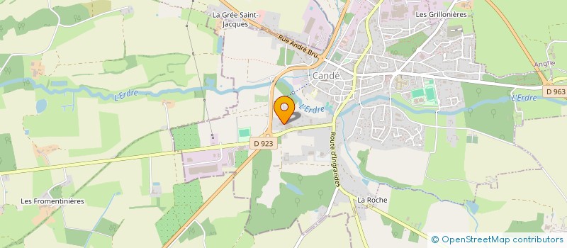 localisation de l'entreprise BAZAR HAUT ANJOU- B.H.A à ANGRIE