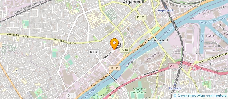 localisation de l'entreprise BAZAR ORIENT 2000  ARGENTEUIL