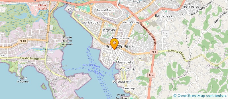 localisation de l'entreprise BAZAR PALMISTE à POINTE-A-PITRE