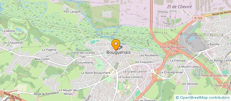 localisation de l'entreprise BAZARR EXPRESS  BOUGUENAIS