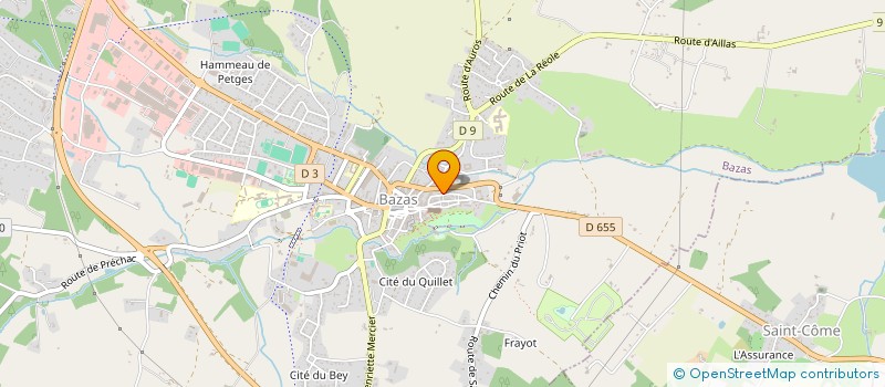 localisation de l'entreprise BAZAS ART GALLERY  BAZAS