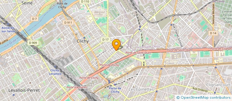 localisation de l'entreprise BAZE à CLICHY