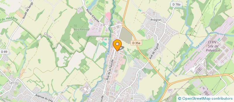 localisation de l'entreprise BAZE à SAINT-GENIS-POUILLY