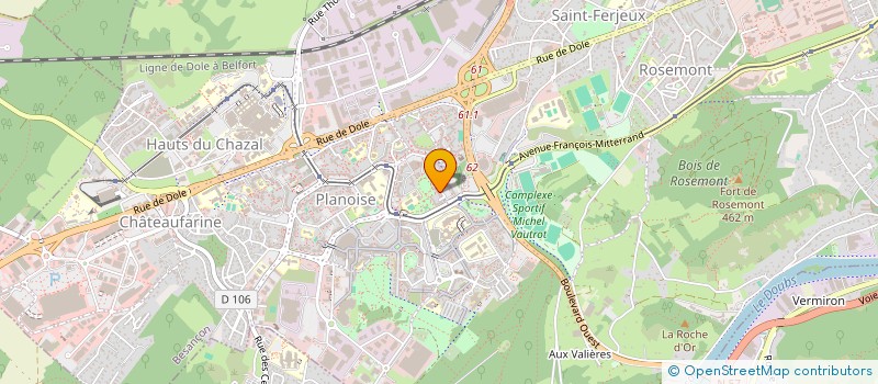 localisation de l'entreprise BAZE à BESANCON