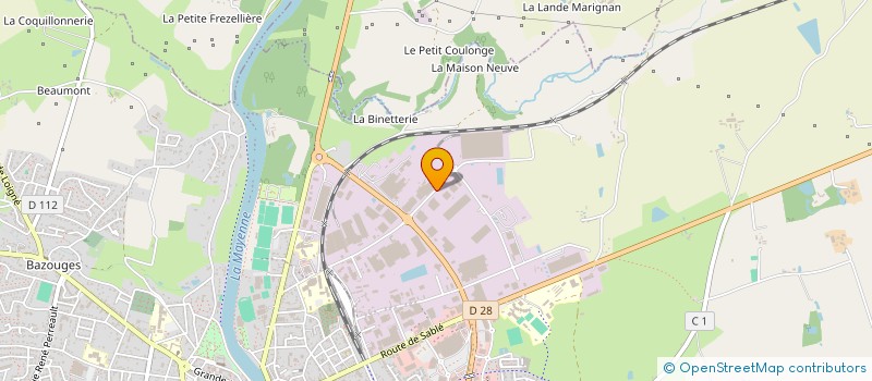 localisation de l'entreprise BAZELEC à CHATEAU-GONTIER-SUR-MAYENNE