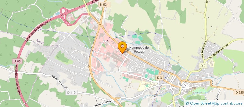 localisation de l'entreprise BAZELLA à BAZAS