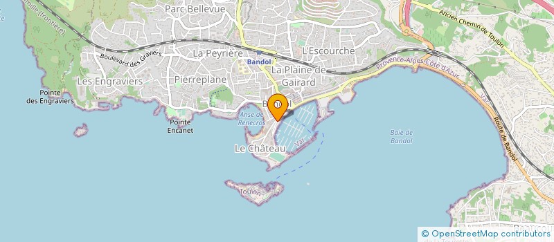 localisation de l'entreprise BAZEPH à BANDOL