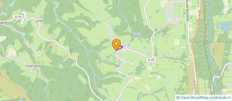 localisation de l'entreprise BAZERQUE THERMIE  AVEZAC-PRAT-LAHITTE