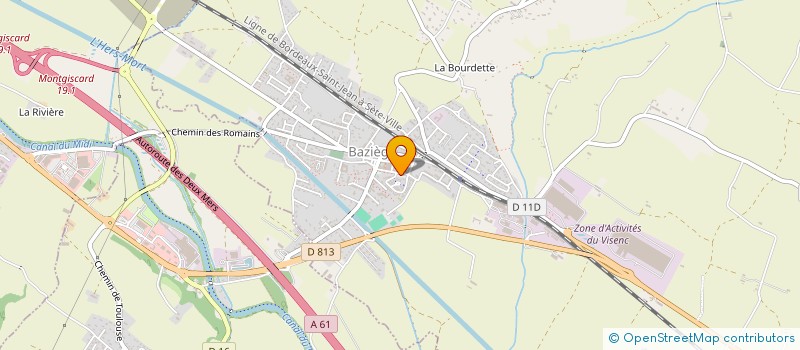 localisation de l'entreprise BAZIEGE PETANQUE CLUB  BAZIEGE