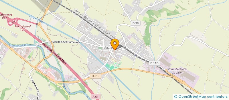 localisation de l'entreprise BAZIEGE VOLLEY-BALL  BAZIEGE