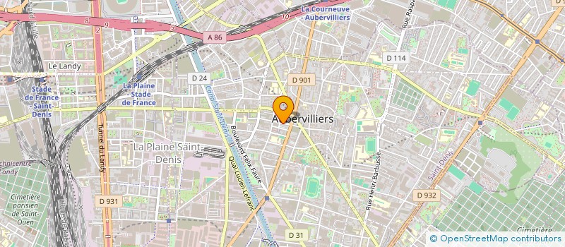 localisation de l'entreprise BAZIL  AUBERVILLIERS