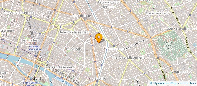localisation de l'entreprise BAZILE à PARIS