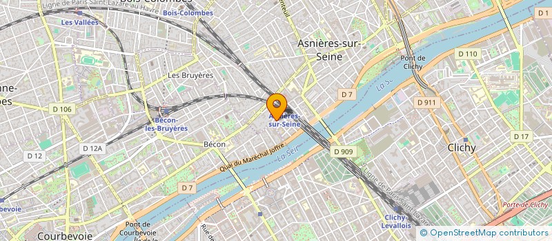 localisation de l'entreprise BAZILE CONSEIL à ASNIERES-SUR-SEINE