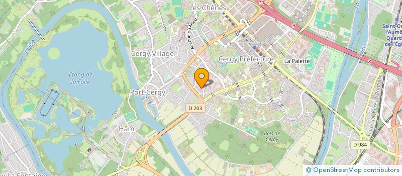 localisation de l'entreprise BAZILE DUVERGER  CERGY